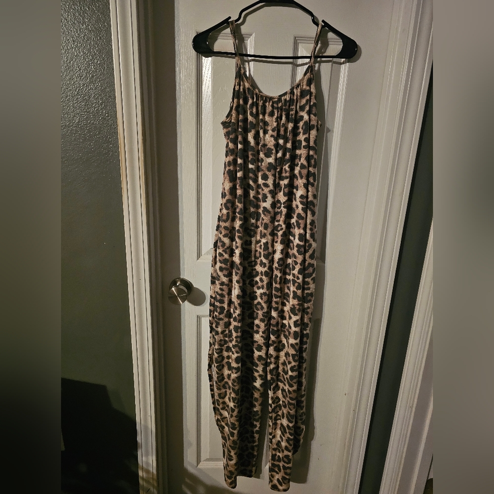 Leopard Print Romper